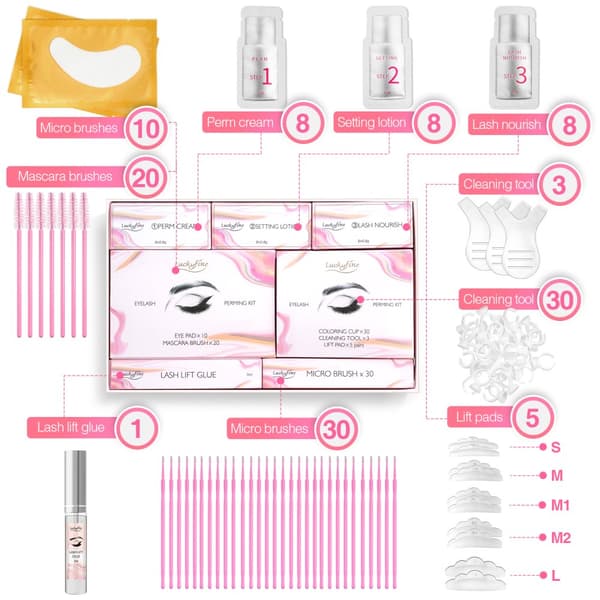 Eyelash Lift Kit, Eyelash Perm Kit Professional Eyelash Curling Extension Kit