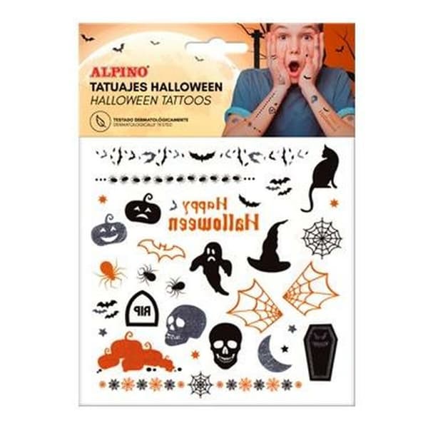 Midlertidige Tatoveringer Alpino Halloween (18 enheder)