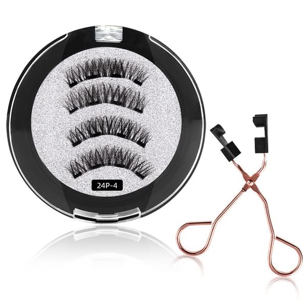 Magnetiske øyevipper 24P-4 Svart + Applikator