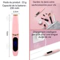 Miniatyrbild 2 av 4: INN Värmeböjd ögonfransböjare 230mah elektrisk ögonfransböjare långvarigt fäste dubbelansiktad kam naturlig böjning 360 grader