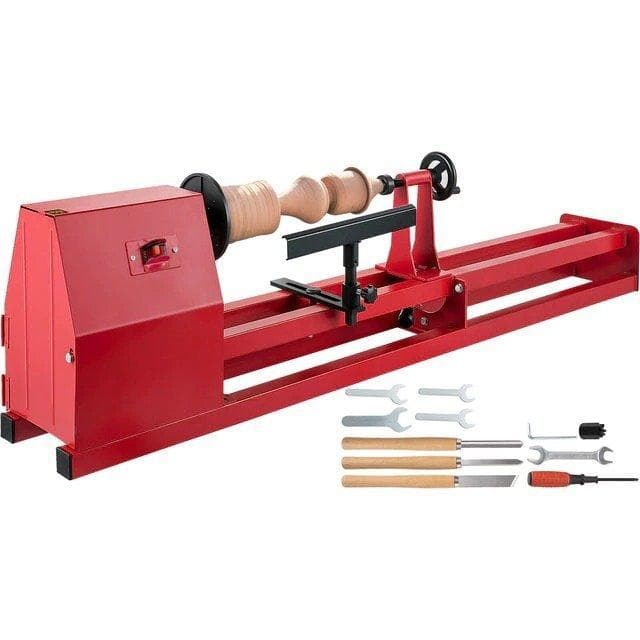 14x40" 400W elektrisk träsvarv,1100-3400 rpm justerbar hastighet,kompakt design