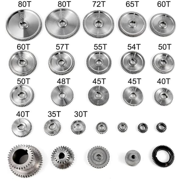27st metallsvarv kugghjul kit med tydliga storleksmarkeringar, högkvalitativa material, hög precision, lätt att montera, hög kompatibilitet