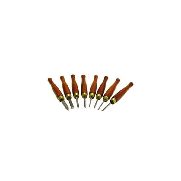 Set med 8 kortvarvningshål HSS L. 190 mm HM8TLG