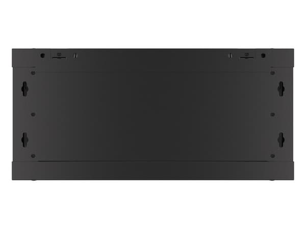 Lanberg 19'' wall-mounted installation cabinet 4U 600x450mm black (glass door)