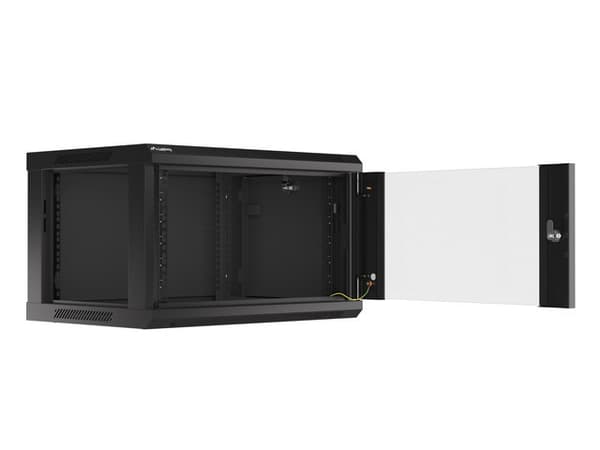 Lanberg wall mounted 19" rack cabinet 6U 600x450 black wf01-6406-10b