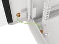 Miniatyrbillede 3 af 11: Lanberg wall-mounted installation rack cabinet 19'' 9U 600x450mm gray (glass door)