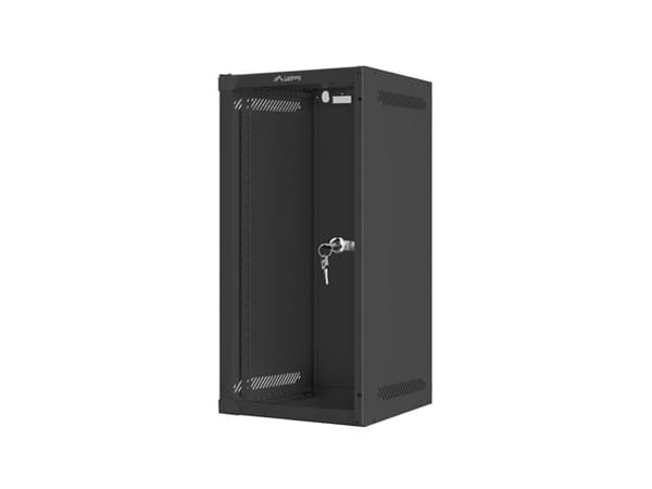 Lanberg WF10-2312-10B rack cabinet 12U Wall mounted rack Black