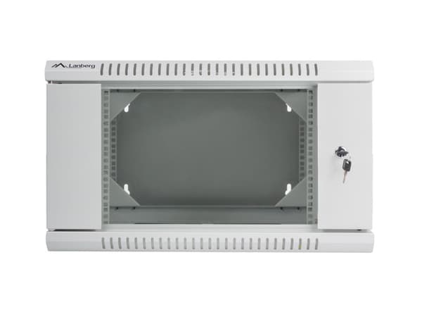 Lanberg WF02-6606-10S rack cabinet 6U Wall mounted rack Grey