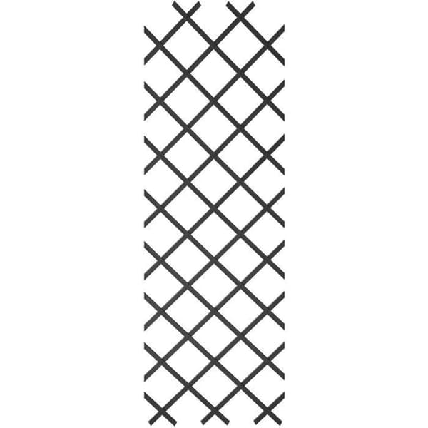 Expanderbart spaljé - NATURE - Antracitplast - 50 x 150 cm