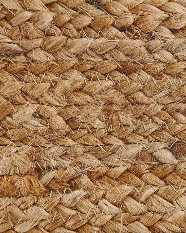 Kori hiekanruskea juutti 2 kpl setti kahvoilla pyöreä luonnollinen boho rustiikkinen