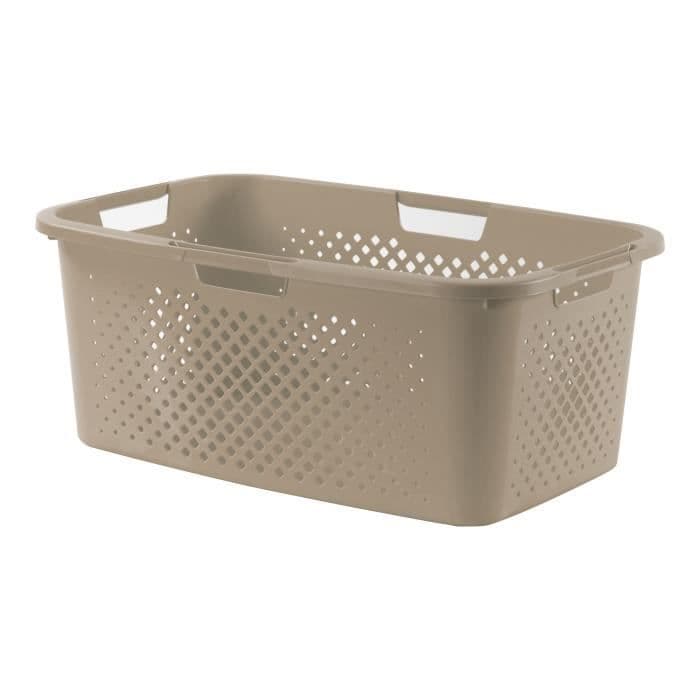 SUNDIS Pixel vasketøjskurv - 40 L - Beige taupe