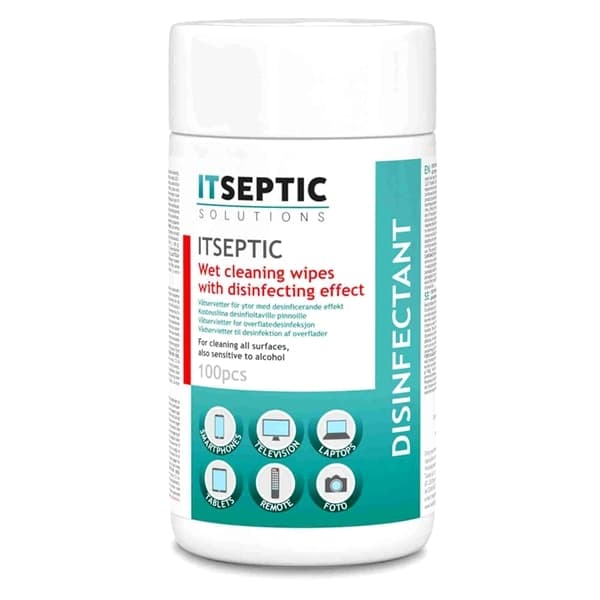 ITSEPTIC Overflatedesinfeksjon Våtservietter 9x13,5cm - 100st