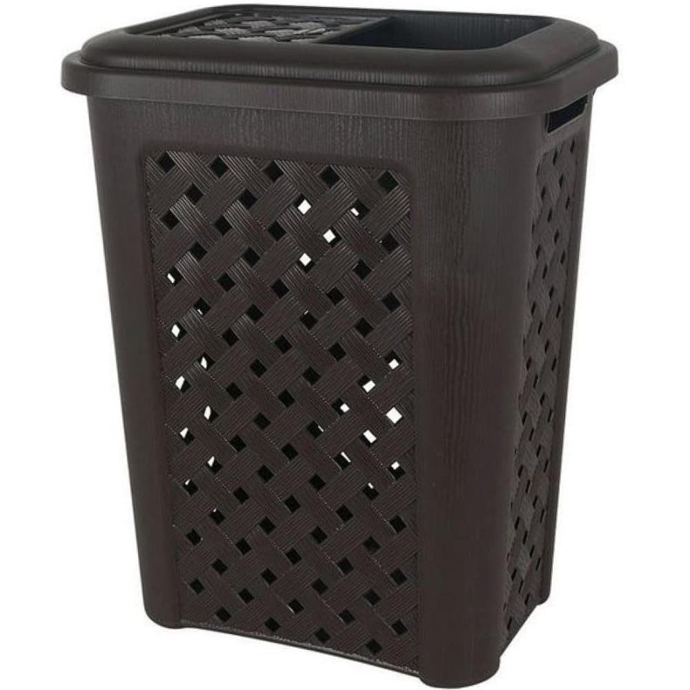 Tvättkorg, 30 L - Brun