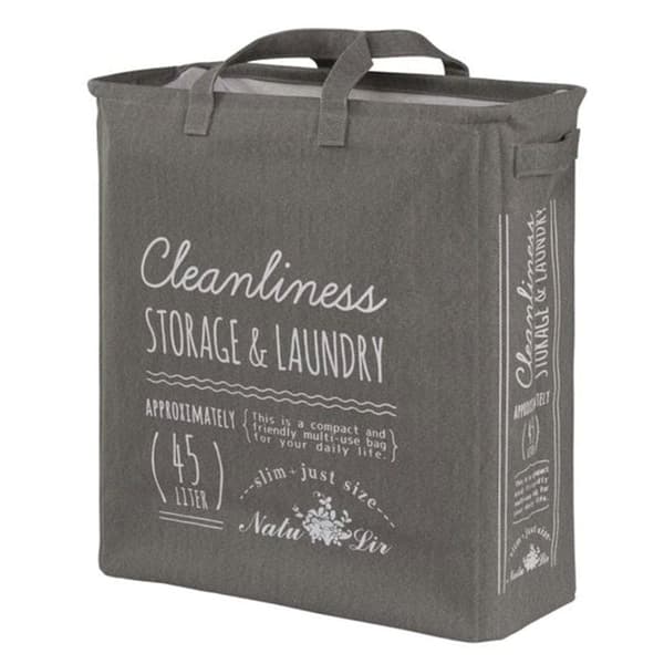 Esbada Laundry skittentøykurv 45L smal Grå Lin Grå