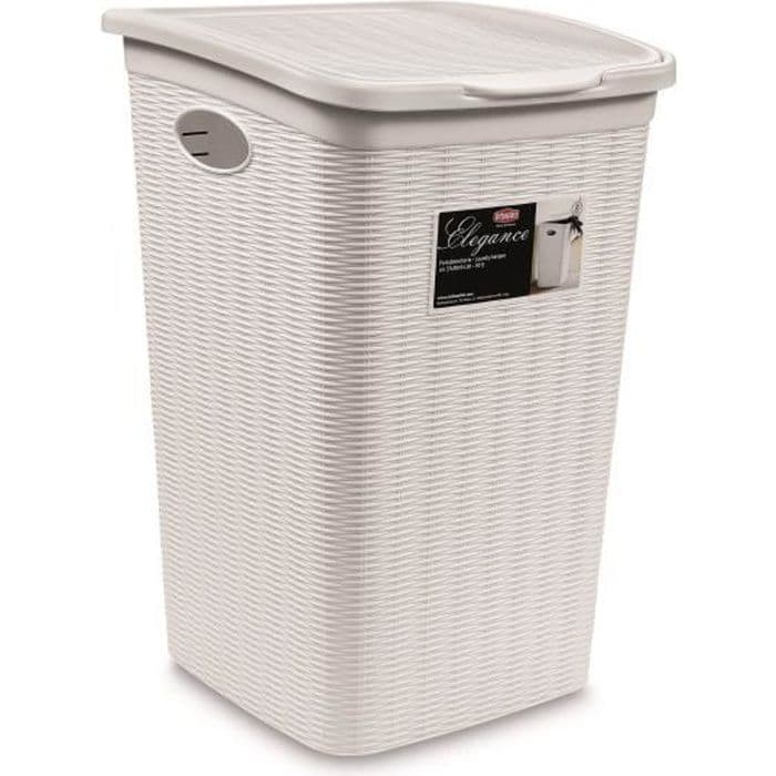 STEFANPLAST Elegance tvättlåda - 50 l - Vit