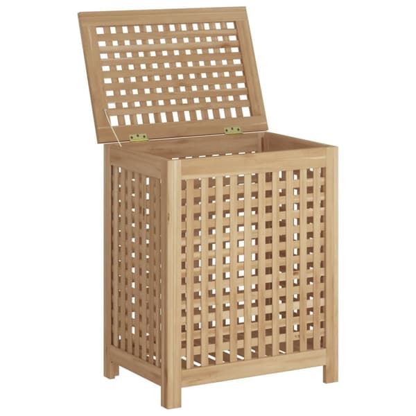 vidaXL Skittentøyskurv 50x35x60 cm heltre teak