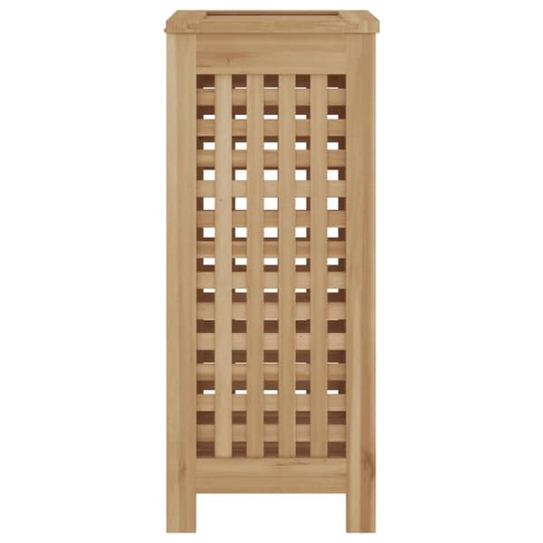 vidaXL vasketøjskurv 35x25x60 cm massivt teaktræ