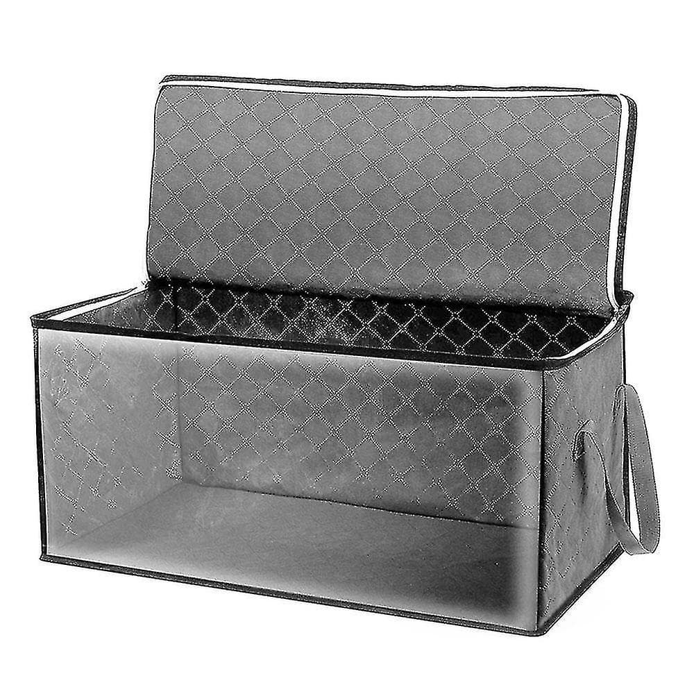 Hmwy Non|Fabric Clothing Storage Bag Folding Items Container Quilt Bag Family Fällbara förvaringspåsar