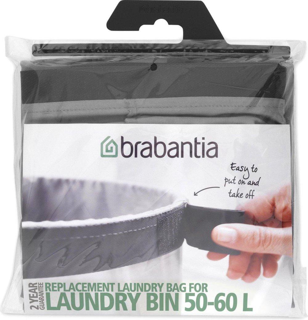 Brabantia laundry box bag replacement for laundry box, 50-60 L grey