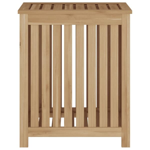 vidaXL vasketøjskurv 50x35x60 cm massivt teaktræ