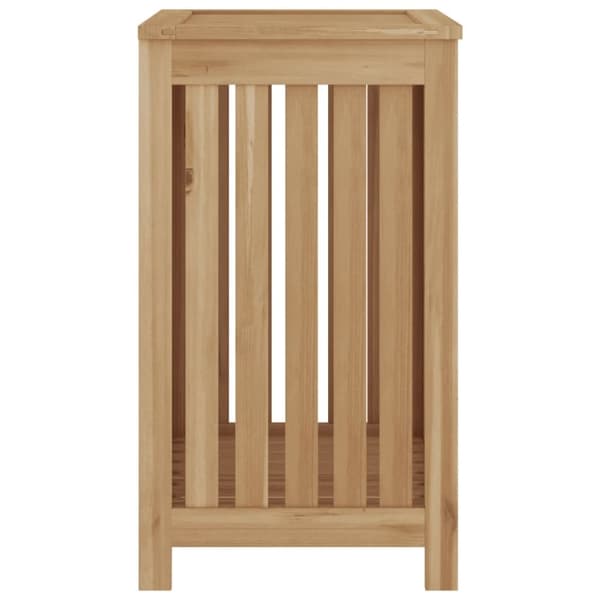 vidaXL vasketøjskurv 50x35x60 cm massivt teaktræ