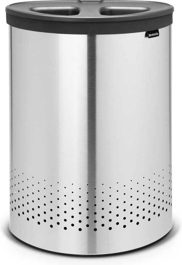 Brabantia Selector Vasketøjskurv - 55 l - Mat Stål med plastlåg