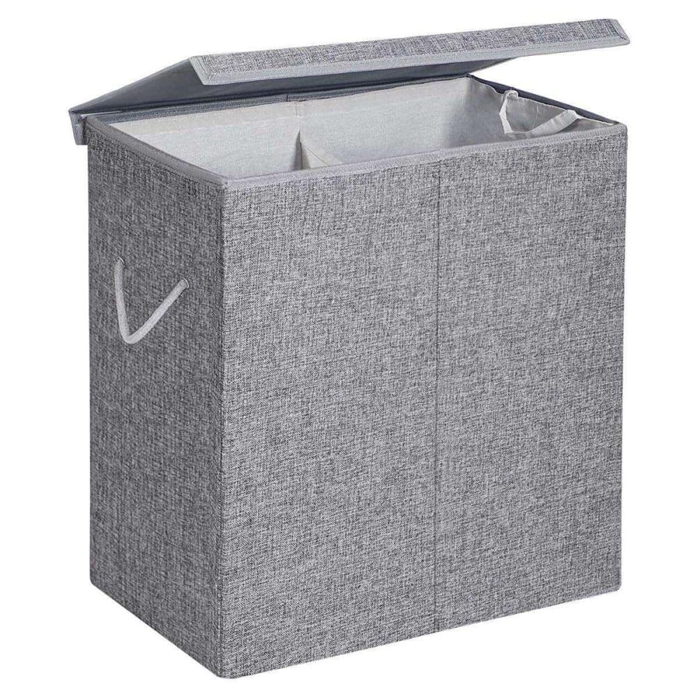 Rootz Tvättkorg Grå 142L - Tvättkorgar med lock - Tvättkorgar - 60 x 36 x 66 cm (BxH x D)