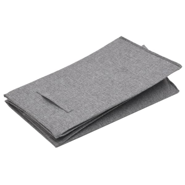 vidaXL Sammenleggbar vaskekurv grå 51x34,5x59 cm imitert linstoff