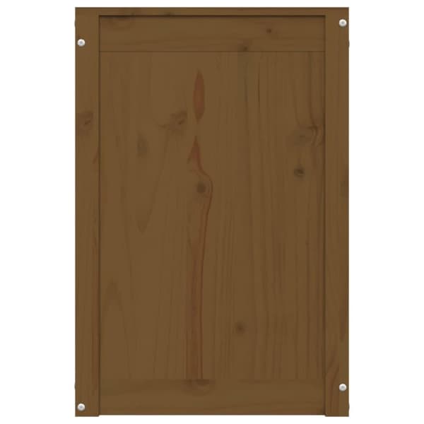 vidaXL Tvättkorg honungsbrun 44x44x66 cm massiv furu