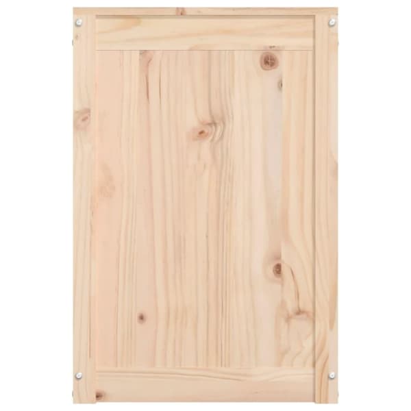 vidaXL vasketøjskurv 88,5x44x66 cm massivt fyrretræ
