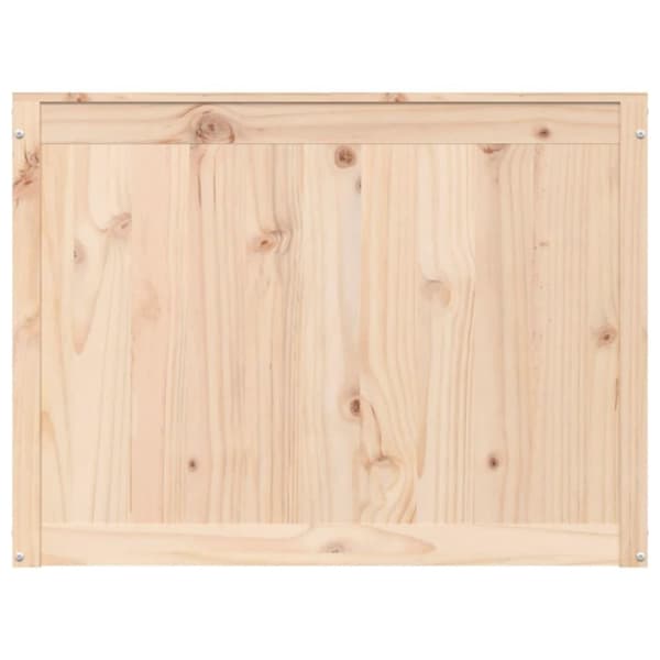 vidaXL Skittentøyskurv 88,5x44x66 cm heltre furu