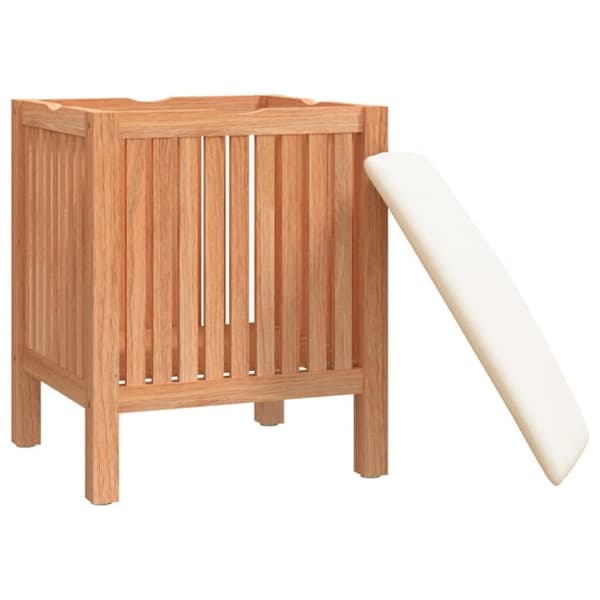 vidaXL Baderomskrakk 40,5x40x52 cm heltre valnøtt