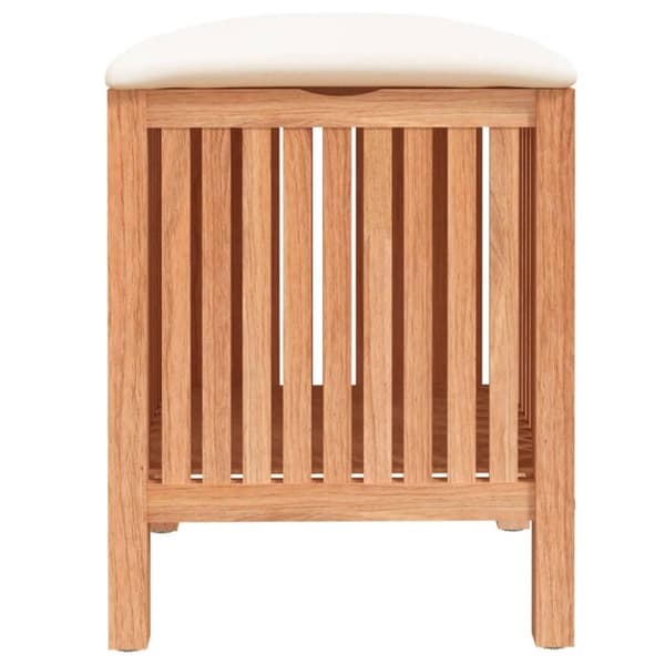 vidaXL Baderomskrakk 40,5x40x52 cm heltre valnøtt