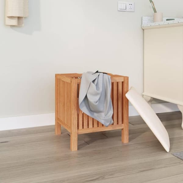 vidaXL Baderomskrakk 40,5x40x52 cm heltre valnøtt