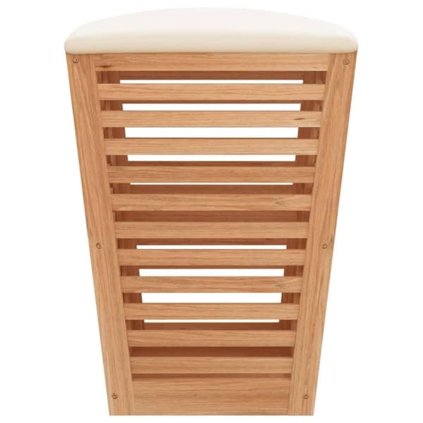 vidaXL Baderomskrakk 40,5x40,5x56 cm heltre valnøtt