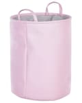 Miniatyrbild 8 av 9: Set med 3 Förvaringskorgar Rosa Polyester Bomull med Snören Tvättkorg Praktiskt Tillbehör