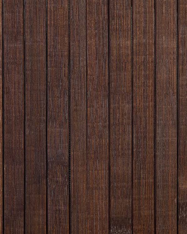 Kori tumma puu bambu 60 cm polyesterivuorikangas kansi kahvat moderni pyykkikori monikäyttöinen