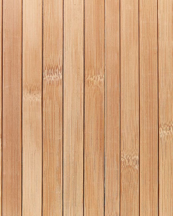 Kori vaalea puu bambu 60 cm polyesterivuorikangas kansi kahvat moderni pyykkikori monikäyttöinen