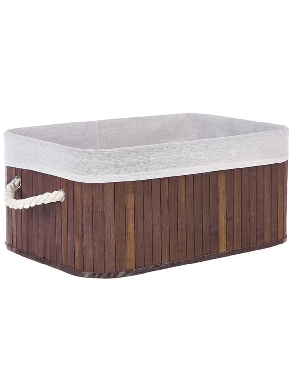 Kori tumma puu luonnollinen bambu 5 kpl useita kokoja kahvoilla moderni boho-tyyli