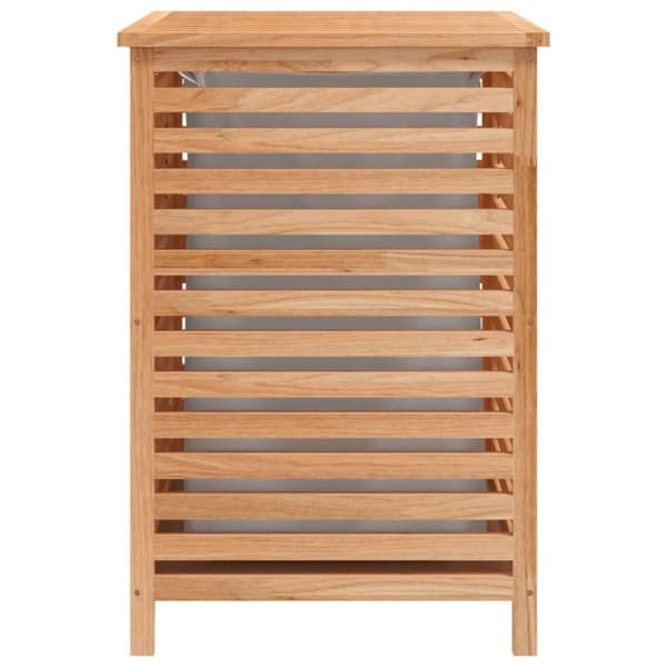 vidaXL Skittentøyskurv 45x45x65 cm heltre valnøtt