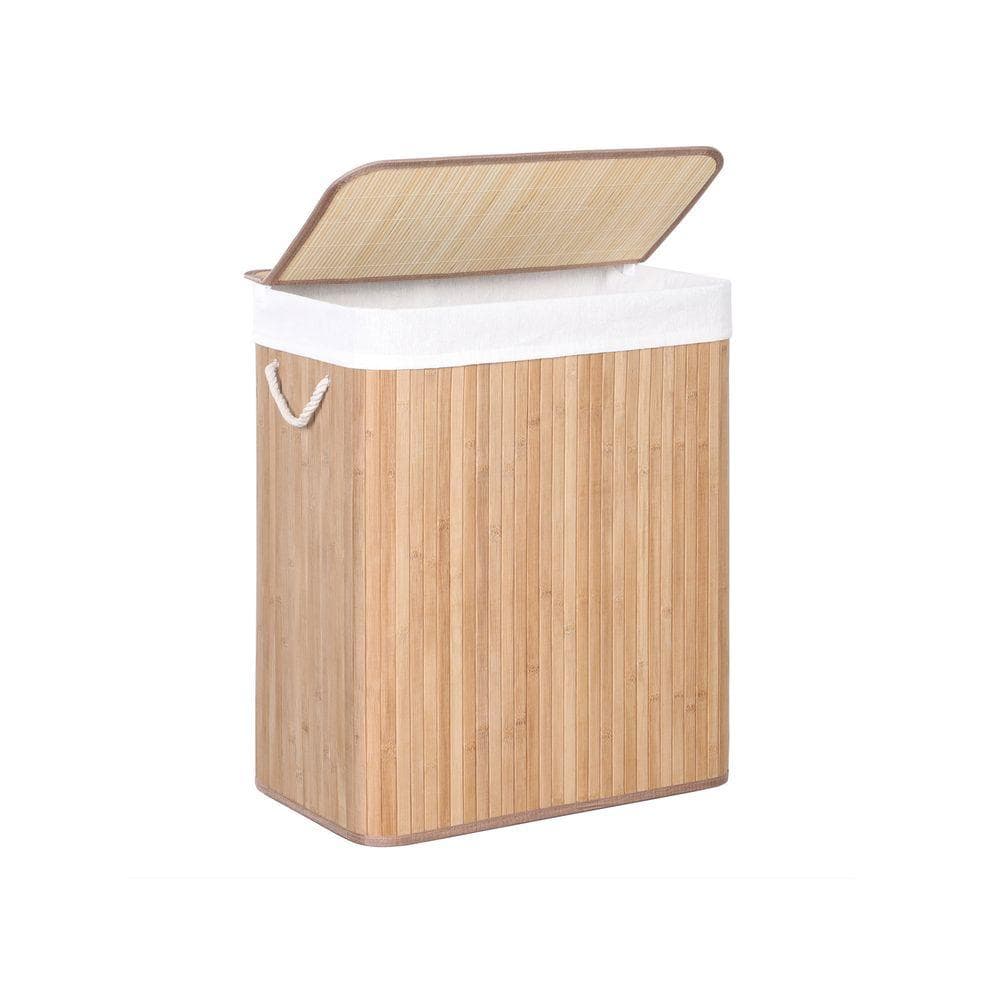 Rootz Laundry Basket Laundry Hamper Bamboo Laundry Hamper With
