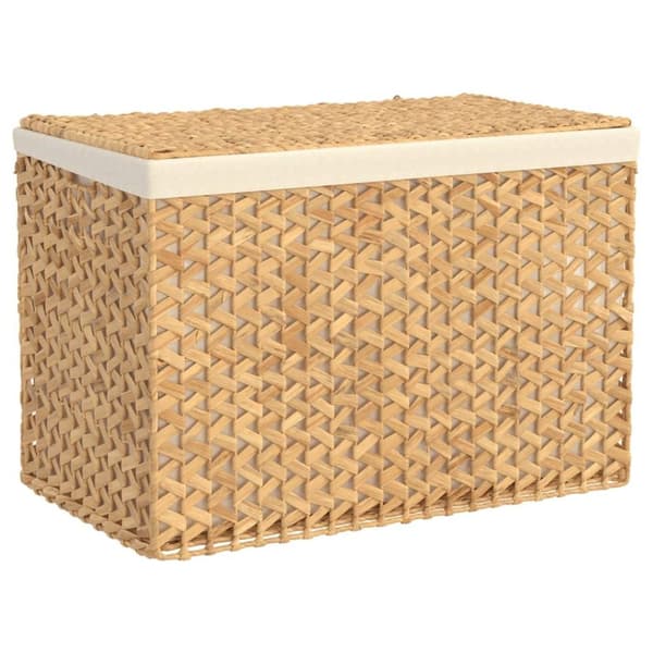 vidaXL Skittentøyskurv med 3 seksjoner 75x42,5x52 cm vannhyasint