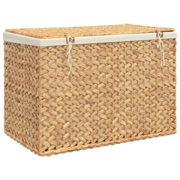 vidaXL Skittentøyskurv med 3 seksjoner 75x42,5x52 cm vannhyasint