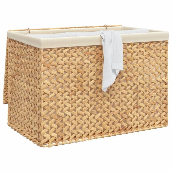 vidaXL Skittentøyskurv med 3 seksjoner 75x42,5x52 cm vannhyasint