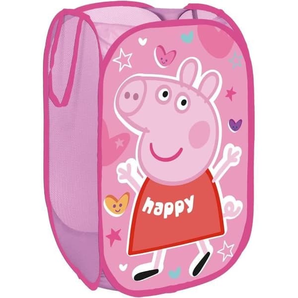 PEPPA PIG - Tvättkorg - Tvättpåse 36x36x58cm