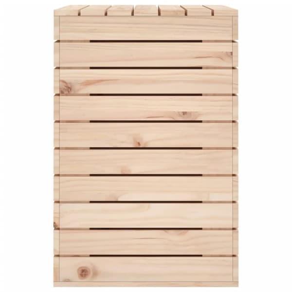 vidaXL Tvättkorg 88,5x44x66 cm massiv furu