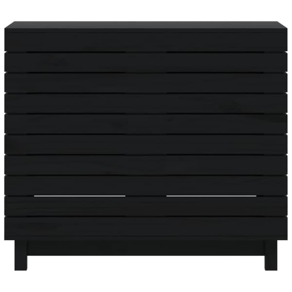 vidaXL Tvättkorg 88,5x44x76 cm massiv furu