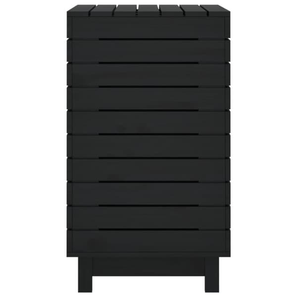 vidaXL vasketøjskurv 88,5x44x76 cm massivt fyrretræ