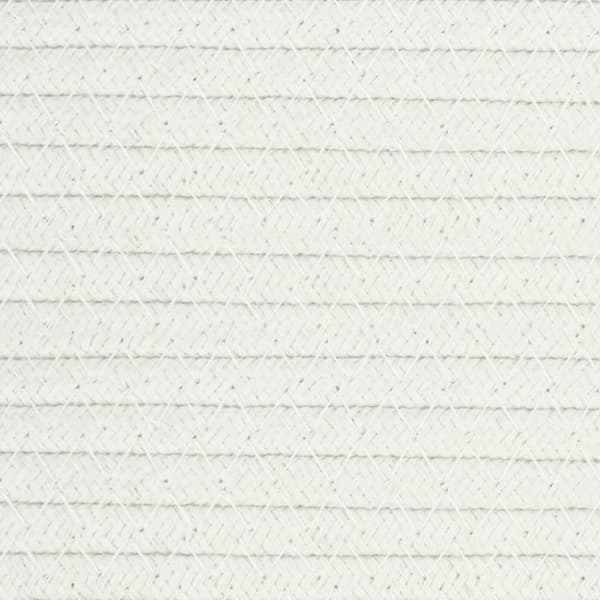 vidaXL vasketøjskurv Ø60x36 cm bomuld beige og hvid