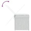 Miniatyrbillede 6 af 9: vidaXL vasketøjskurv med låg 55,5x35x34 cm polyrattan hvid